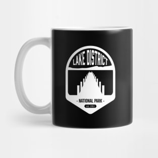 Lake District National Park Logo Badge Design Mug